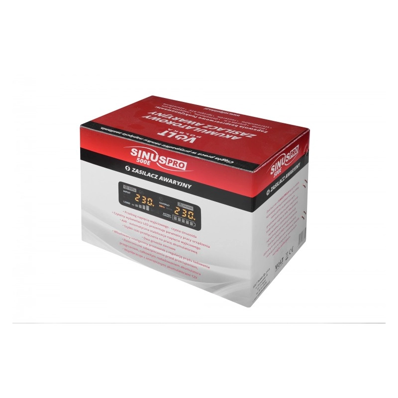 SINUS PRO 500 E 12/230V (350/500W) ZASILACZ AWARYJNY + wysyłka na UKRAINĘ